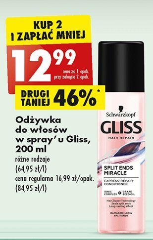 odżywka do włosów gliss kur biedrobka