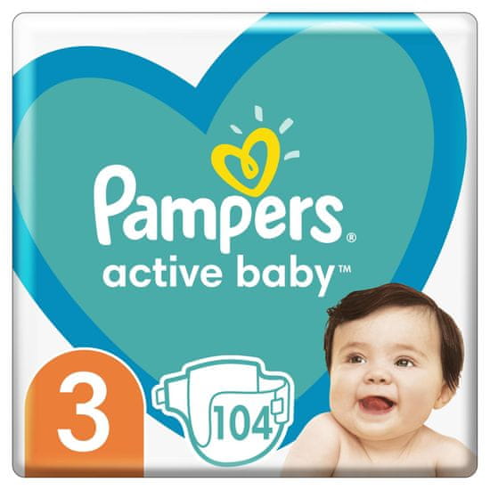 pampers active baby 3 gigant box plus