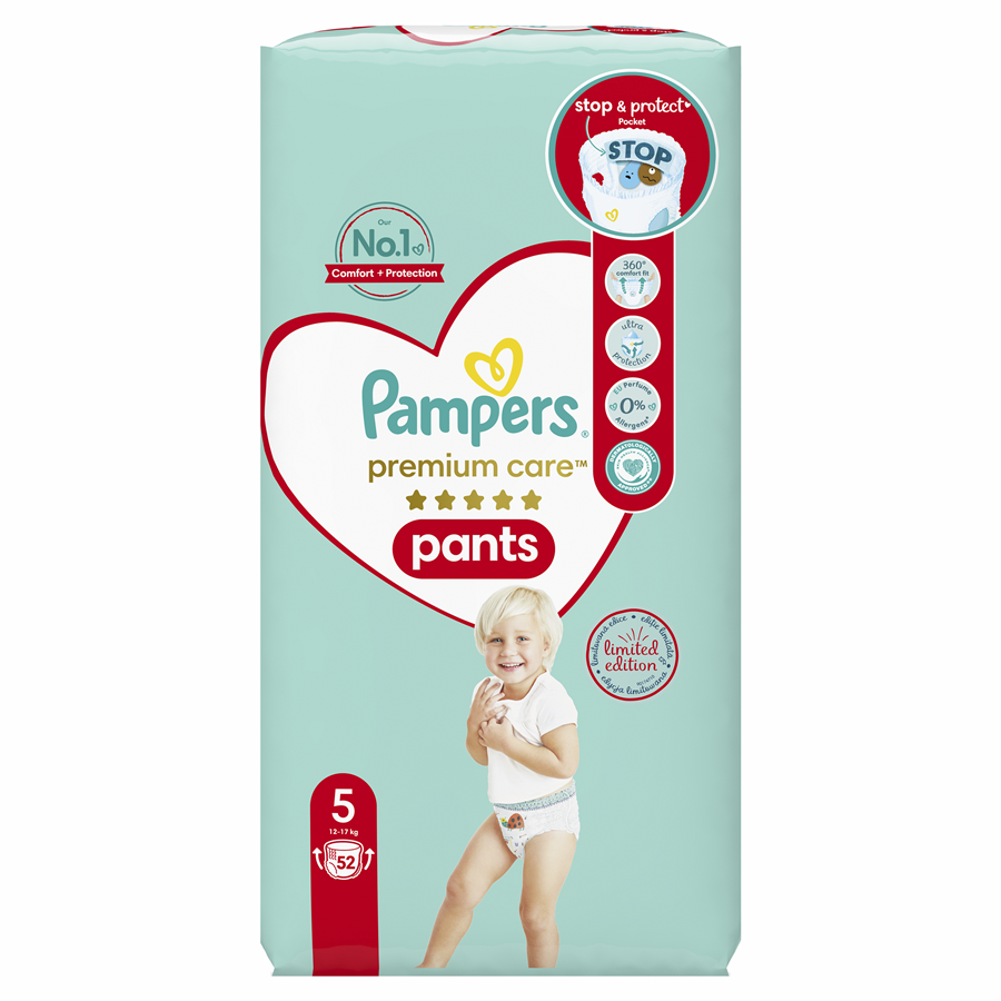 pieluchomajtki pampers premium care pants 5