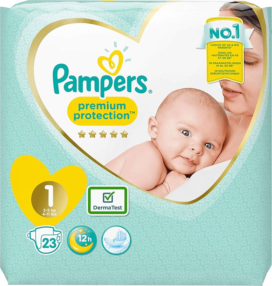 pampers premium care rozmiar 1 2-5kg 22sztuki nowe