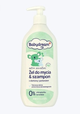 żel do mycia i szampon z pantenolem babydream wizaz