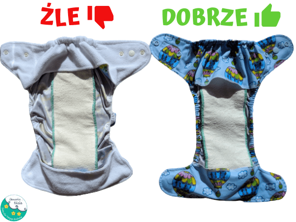 dlaczego pampers przecieka