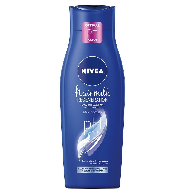 nivea hairmilk szampon pielęgnujący do włosów o strukturze grubej