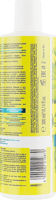 nivelazione skin therapy szampon do włosów zniszczonych bio 300ml