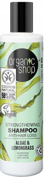 organic shop szampon do włosów wzmacniający błękitna laguna 280 ml