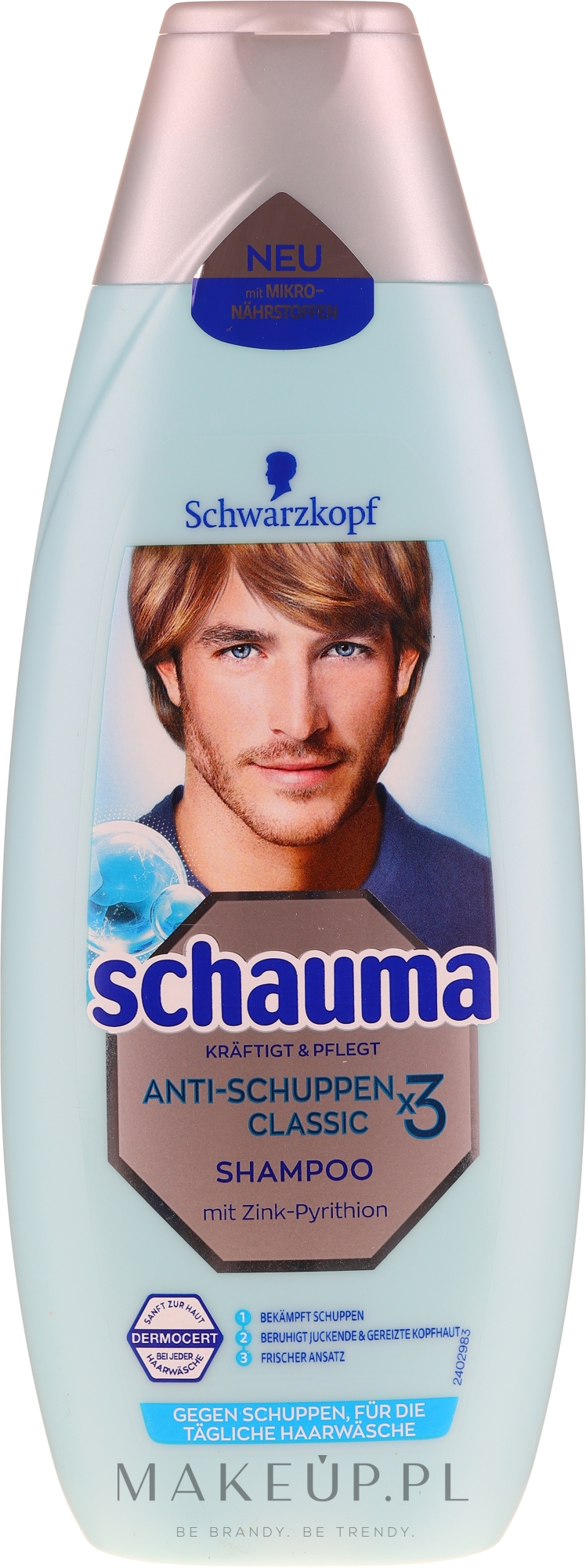 schauma anti-dandruff x3 szampon mleczko migdałowe 400 ml opinie