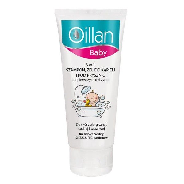 oillan baby 3w1 żel szampon do kąpieli 200ml