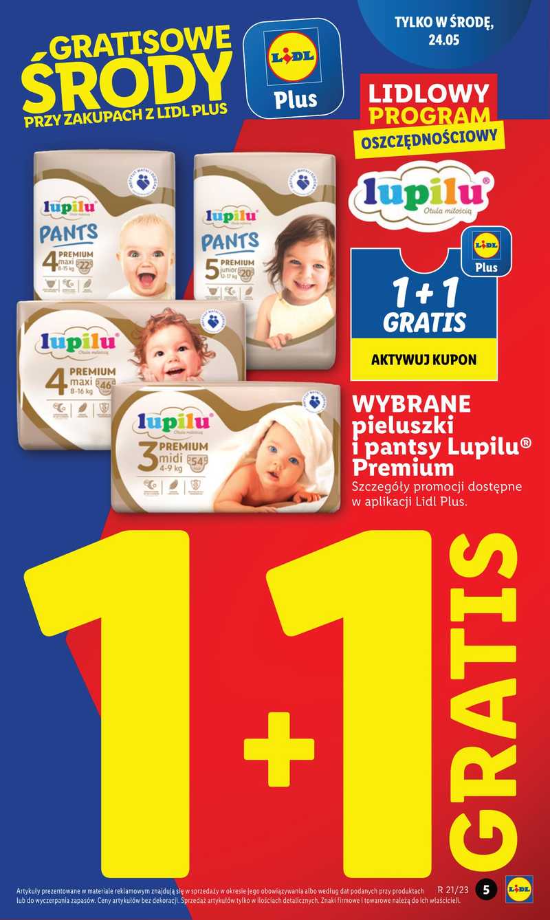 jumbo pack pieluchy lidl promocja maj 2o19