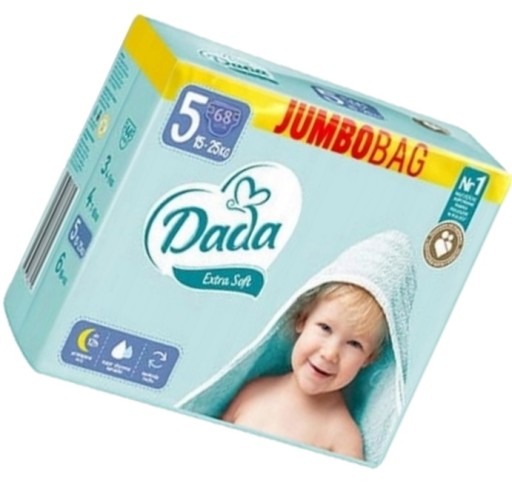 pieluszki dziecięce jednorazowe dada extra soft 5 junior 15-25 kg