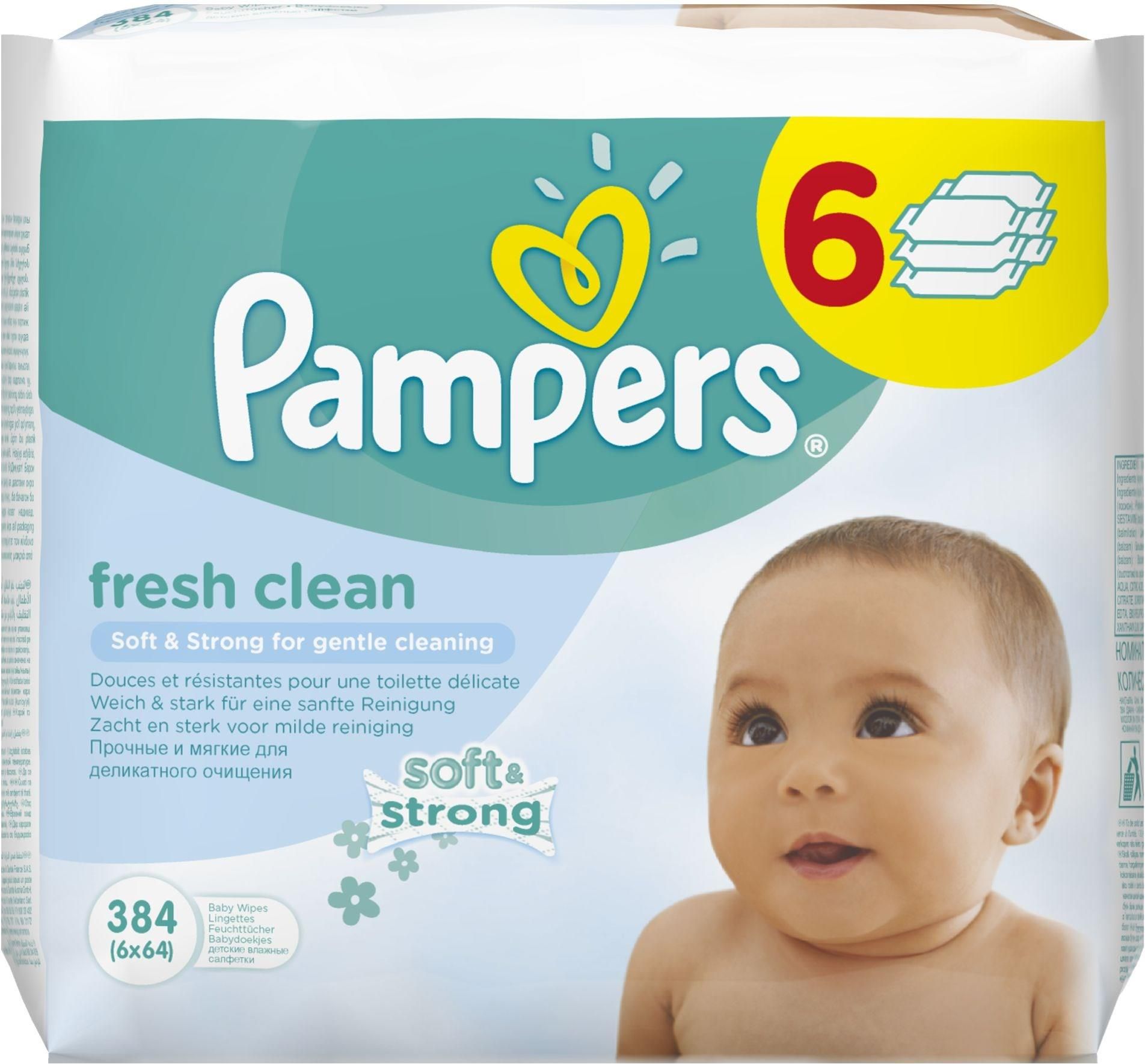 pampers chusteczki mokre 64 szt