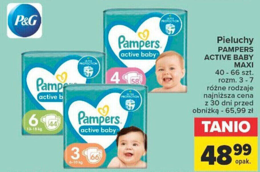 pieluchy pampers 4 tanio