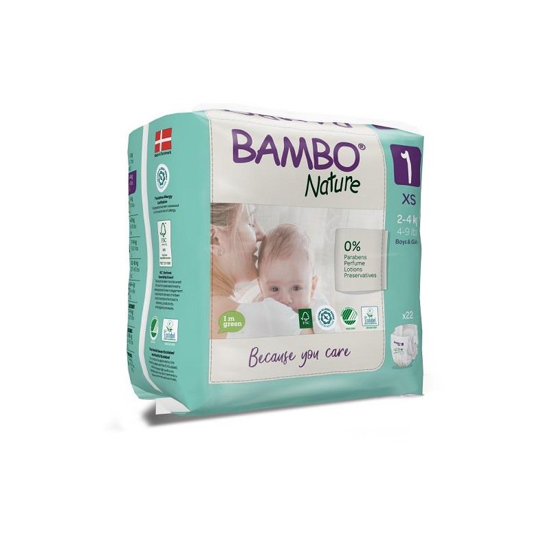 eko pieluchy bambo nature new born 2-4 kg