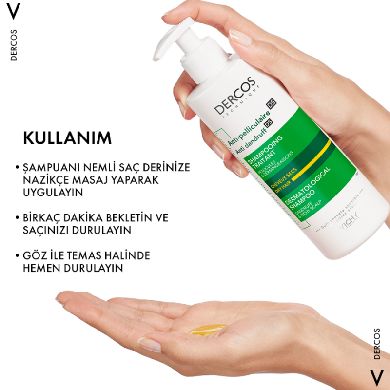 vichy dercos szampon sensirine 390 ml