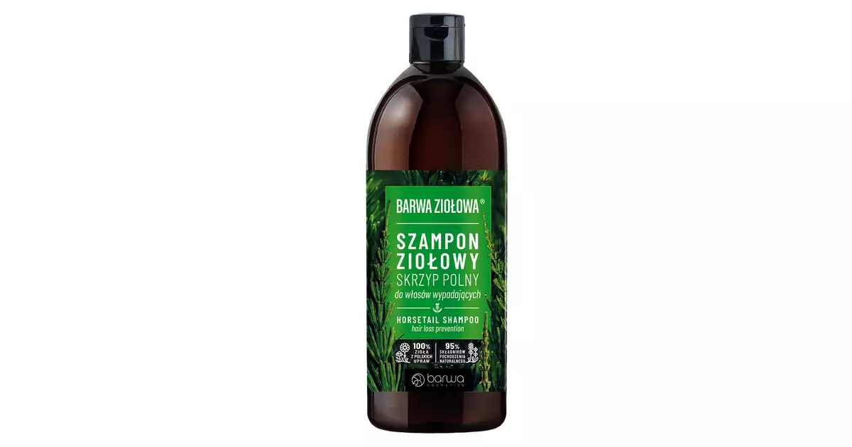 barwa ziołowa szampon skrzyp polny do włosów wypadających 480ml