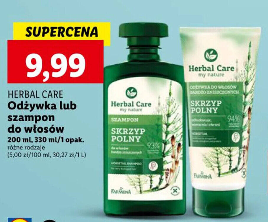 farmona herbal care odżywka do włosów skrzyp polny biedronka