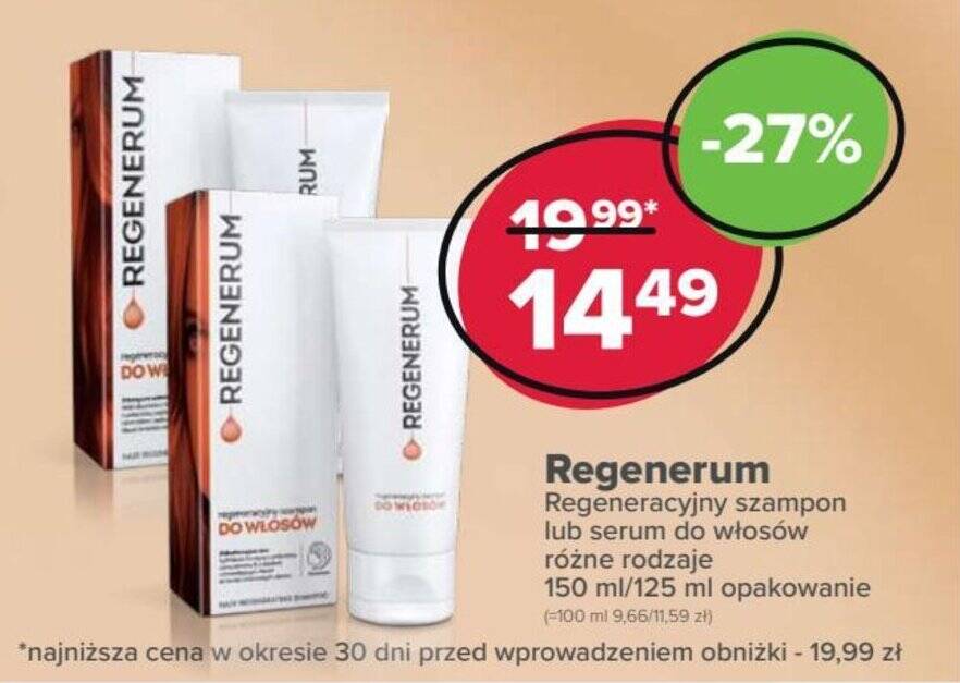 regenerum do włosów szampon rossmann