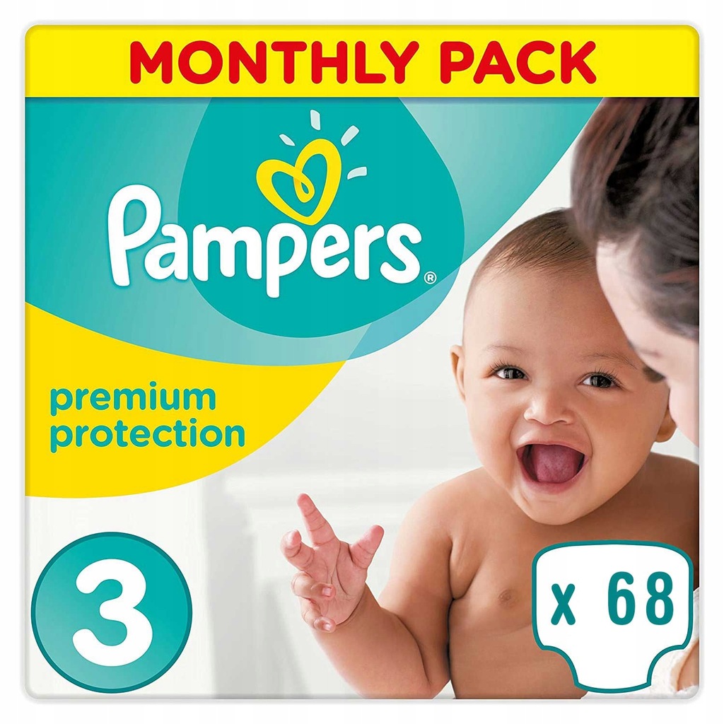 pampers 3 68 sztuk