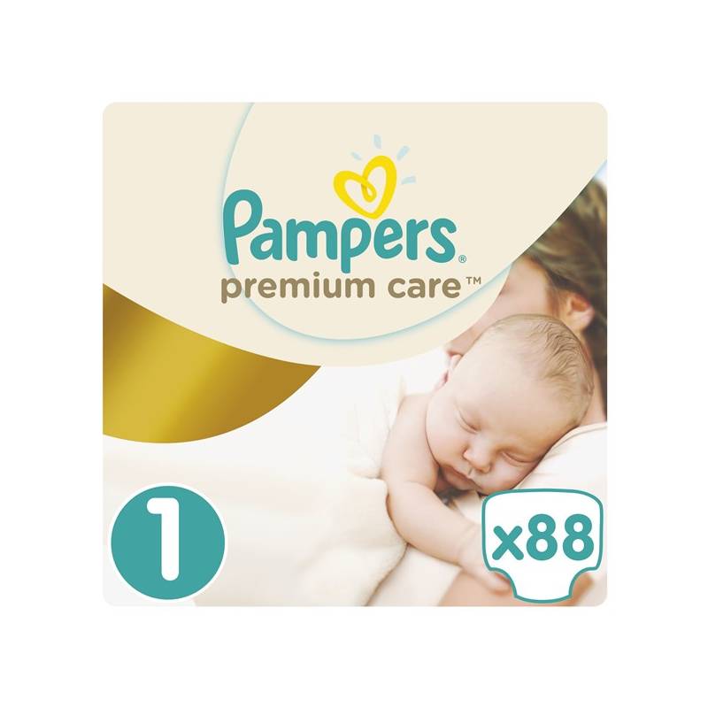 pieluchy pampers premium care 1 new born 88 sztuk