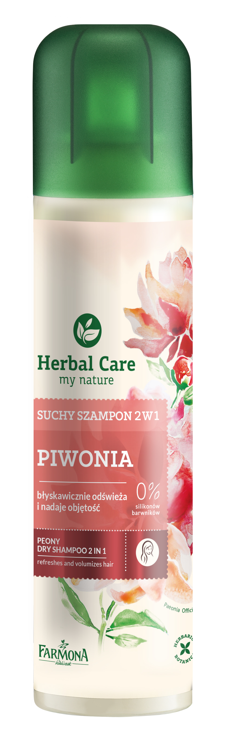 suchy szampon piwonia