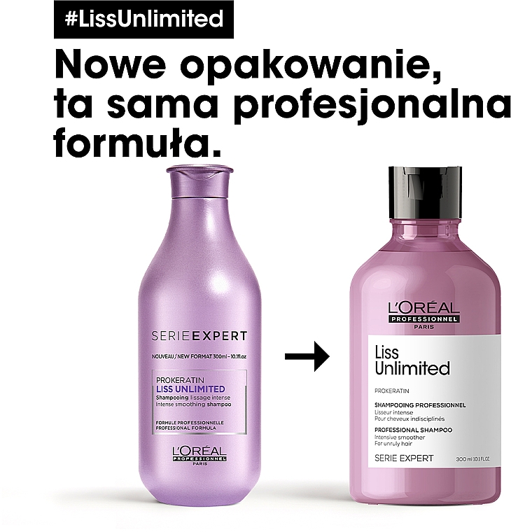 loreal professionnel liss unlimited szampon wygładzający jak sotoswac