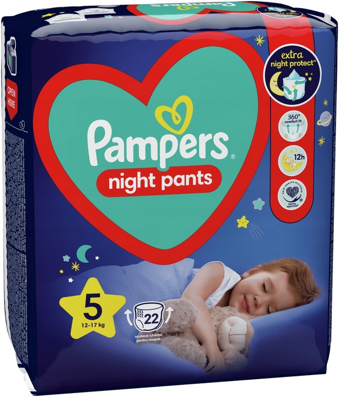 pampers po całej nocy