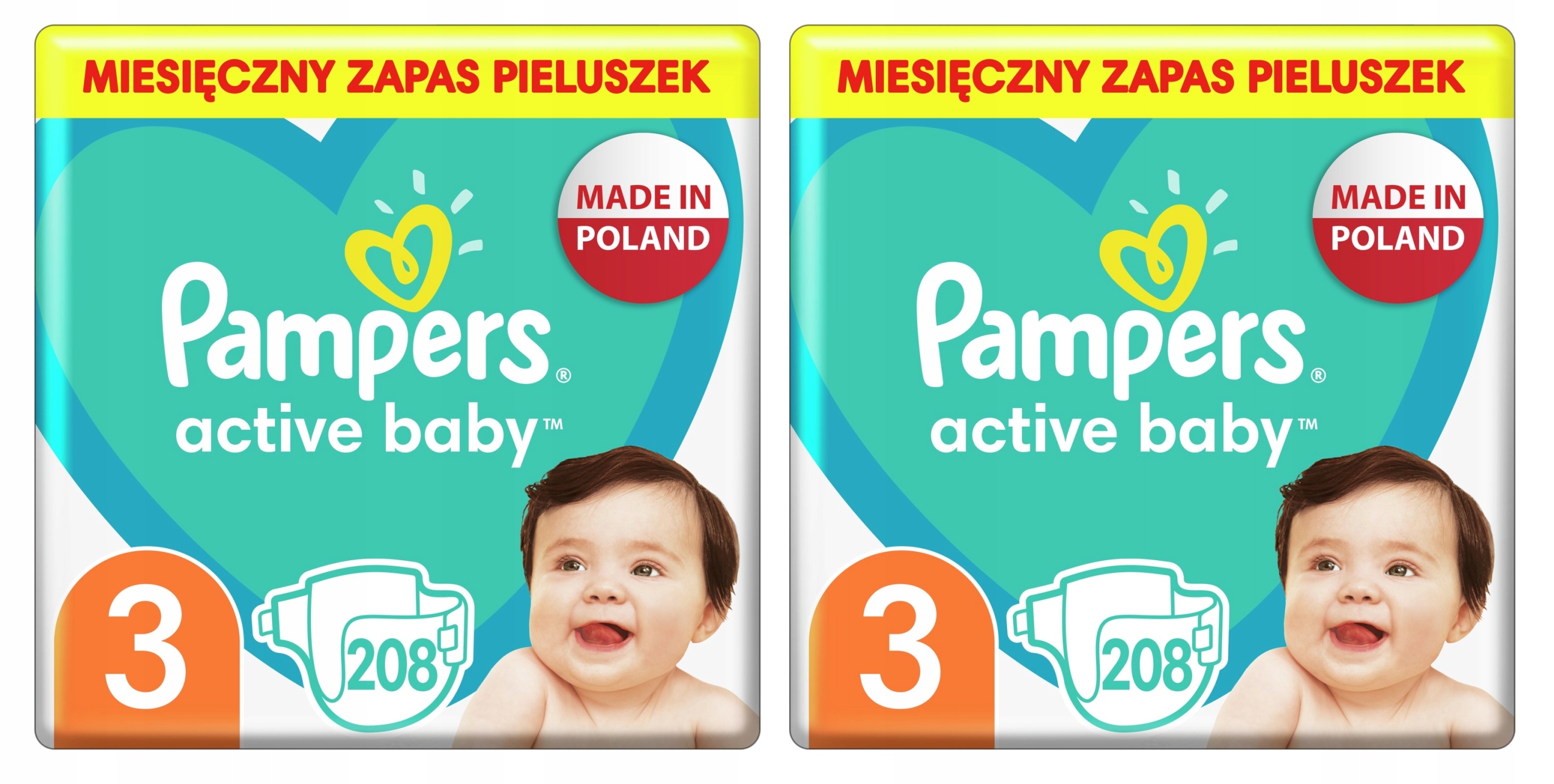 pampers pieluszki active baby 3 midi 208