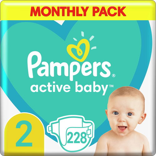 pampers 2 new baby active 228