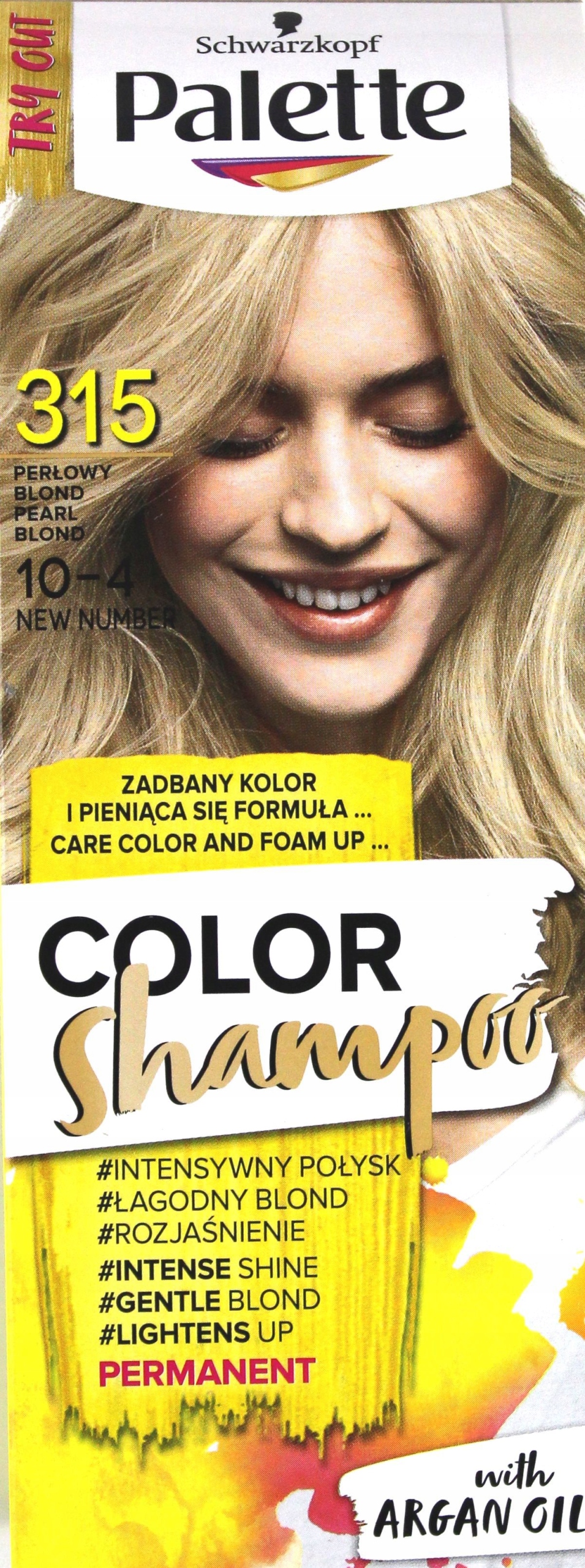 perłowy blond szampon koloryzujący palette