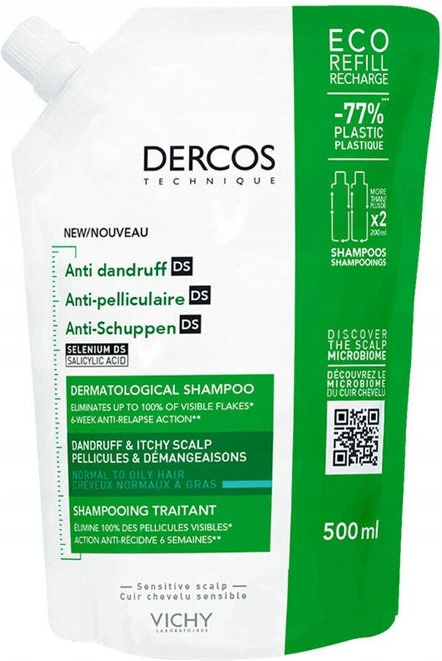 vichy dercos szampon przeciwłupieżowy skóra wrażliwa 200 ml