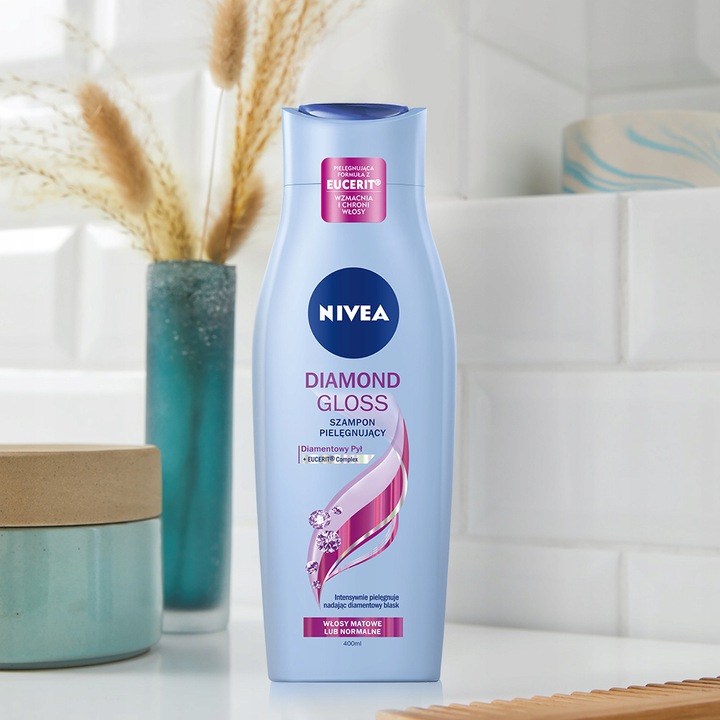 nivea diamond gloss care szampon pielęgnujący