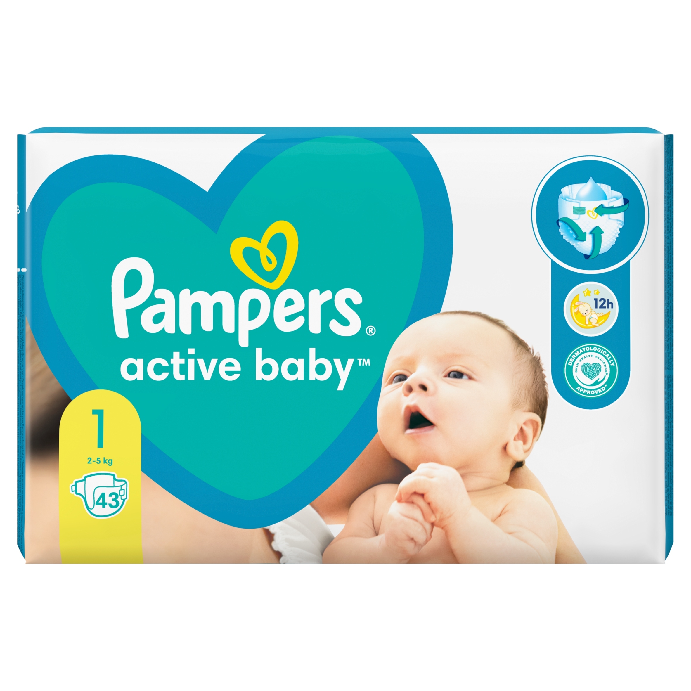 pieluchy pampers new baby 1 newborn 43szt ceneo