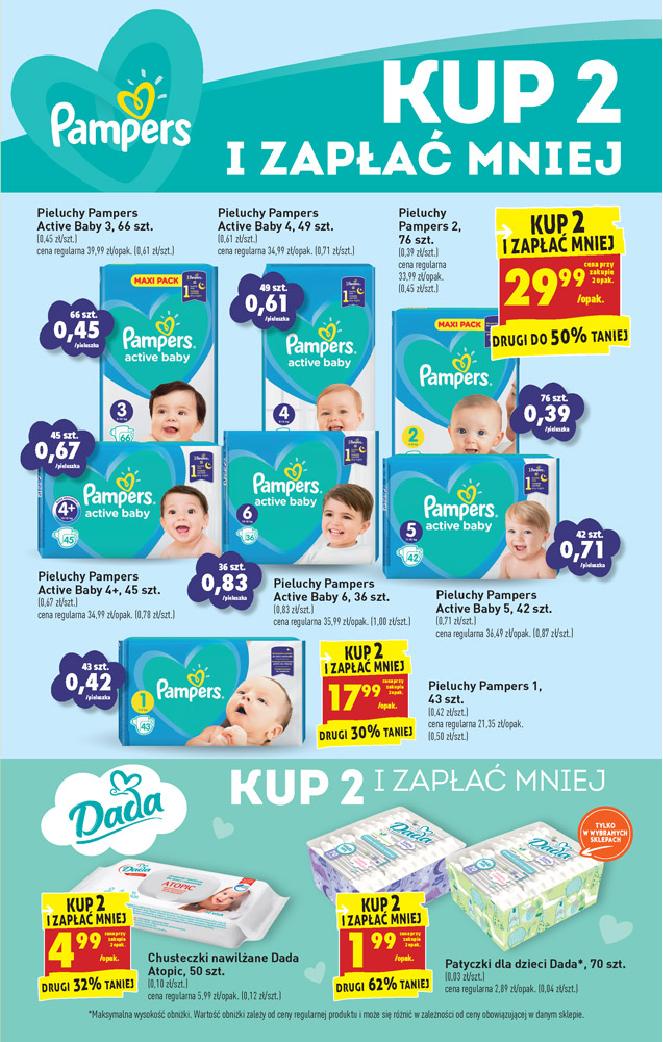 pieluchy promocje sierpień