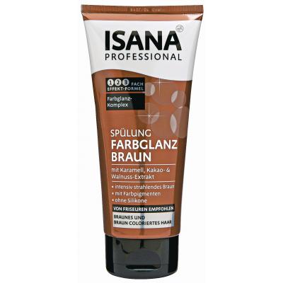 isana professional odżywka do włosów brown color shine kwc