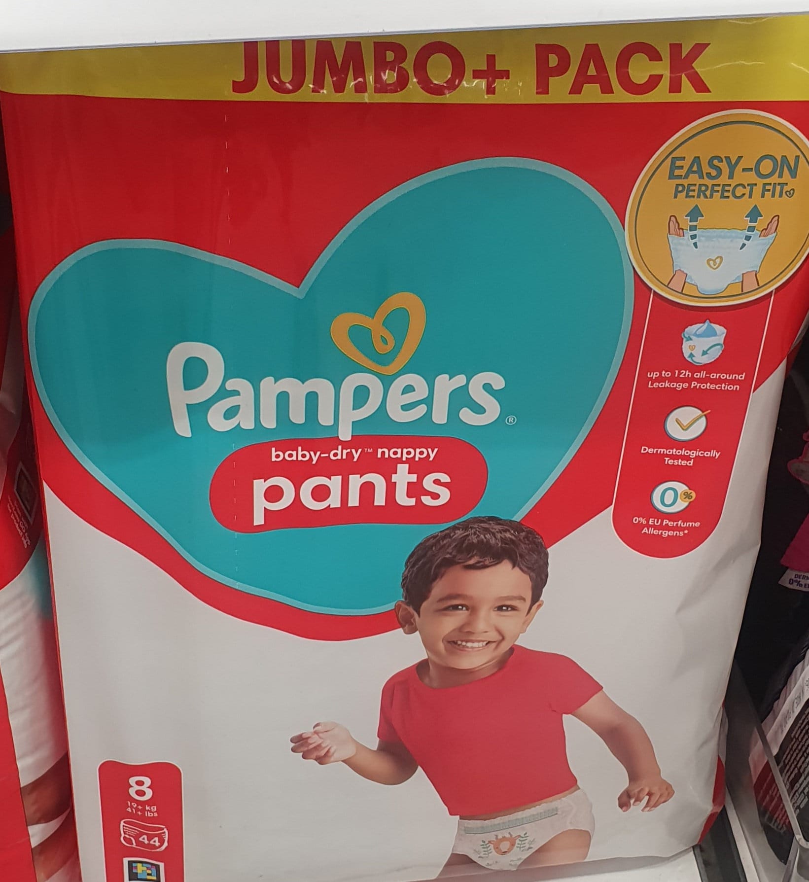 pampers jumbo pack size 8