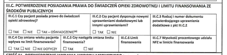 zlecenie na pieluchomajtki potwierdzenie