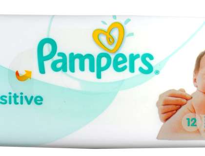 pampers sensitive chusteczki nawilżane 12szt