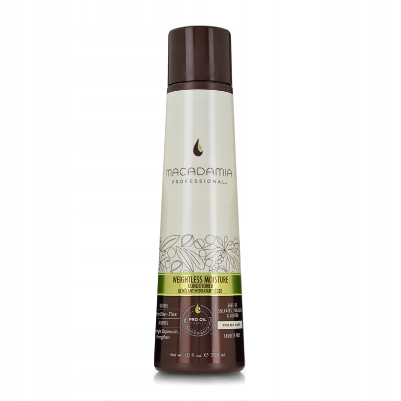 odżywka do włosów cienkich weightless moisture 300 ml macadamia