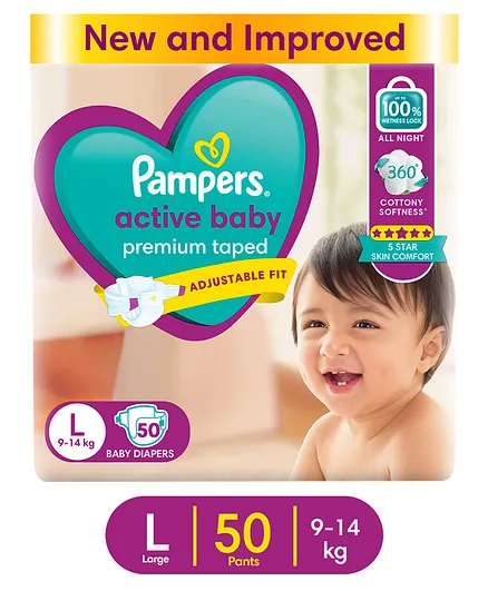 pampers acive baby dry 12-18 50