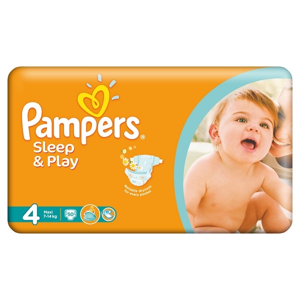 pampers sleep&play pieluchy 4 maxi 50szt pieluszki