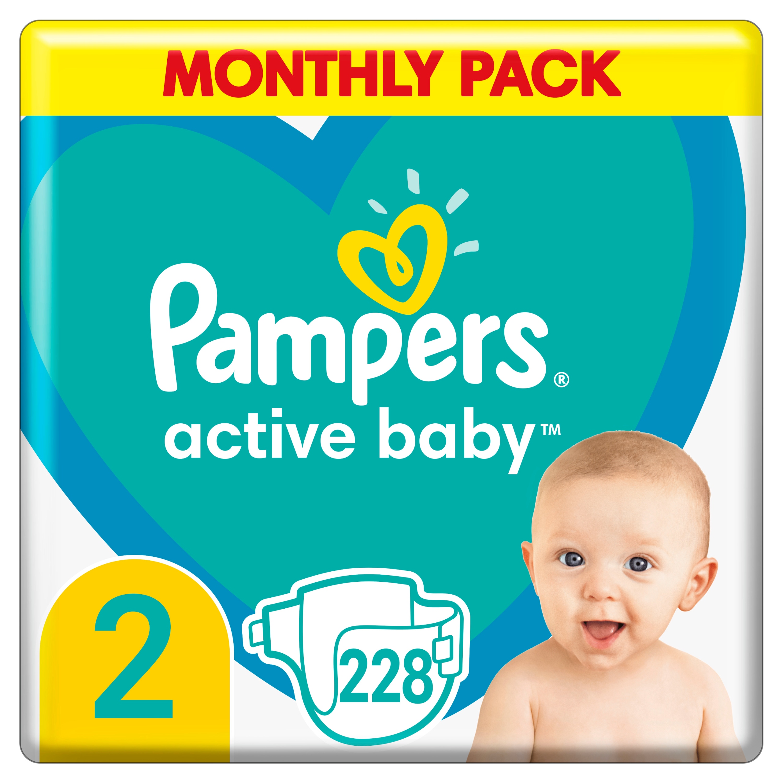 pampers 2 228 sztuk