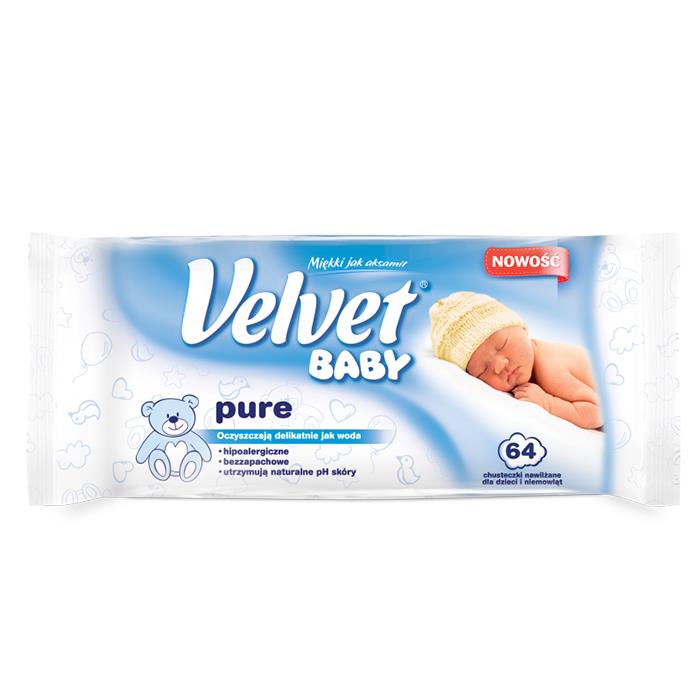 velvet baby chusteczki nawilżane pure sklad