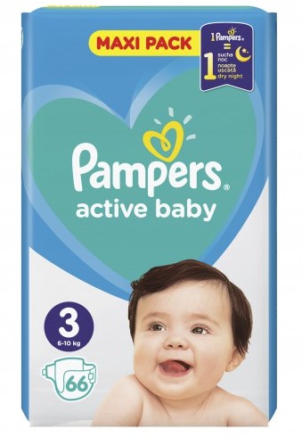 pieluchy pampers active baby dry 3