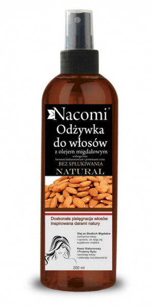 nacomi odżywka do włosów w sprayu z proteinami ryżu