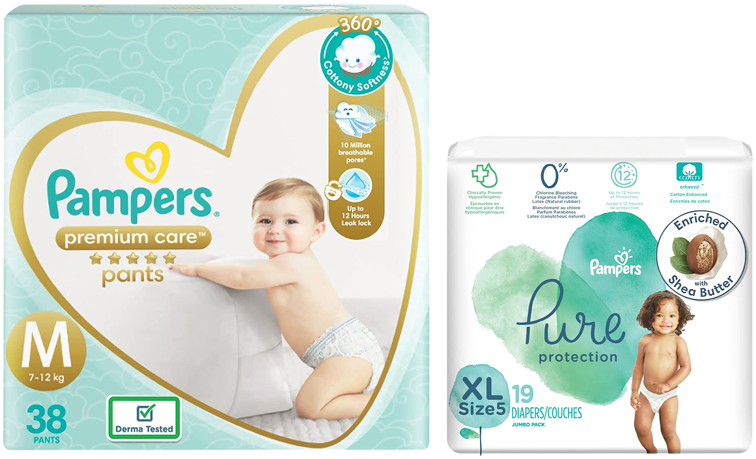 pampers pure czy premium care