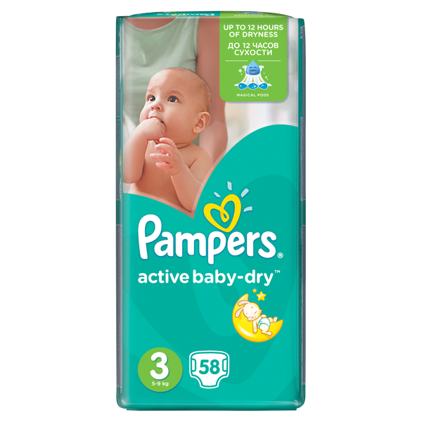 pampers rozmiar 3 58 szt