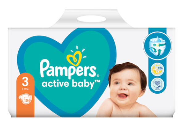 pampers active baby 3 104