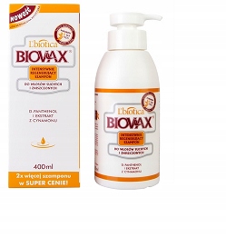 lbiotica biovax szampon do włosów suchych i zniszczonych 400ml