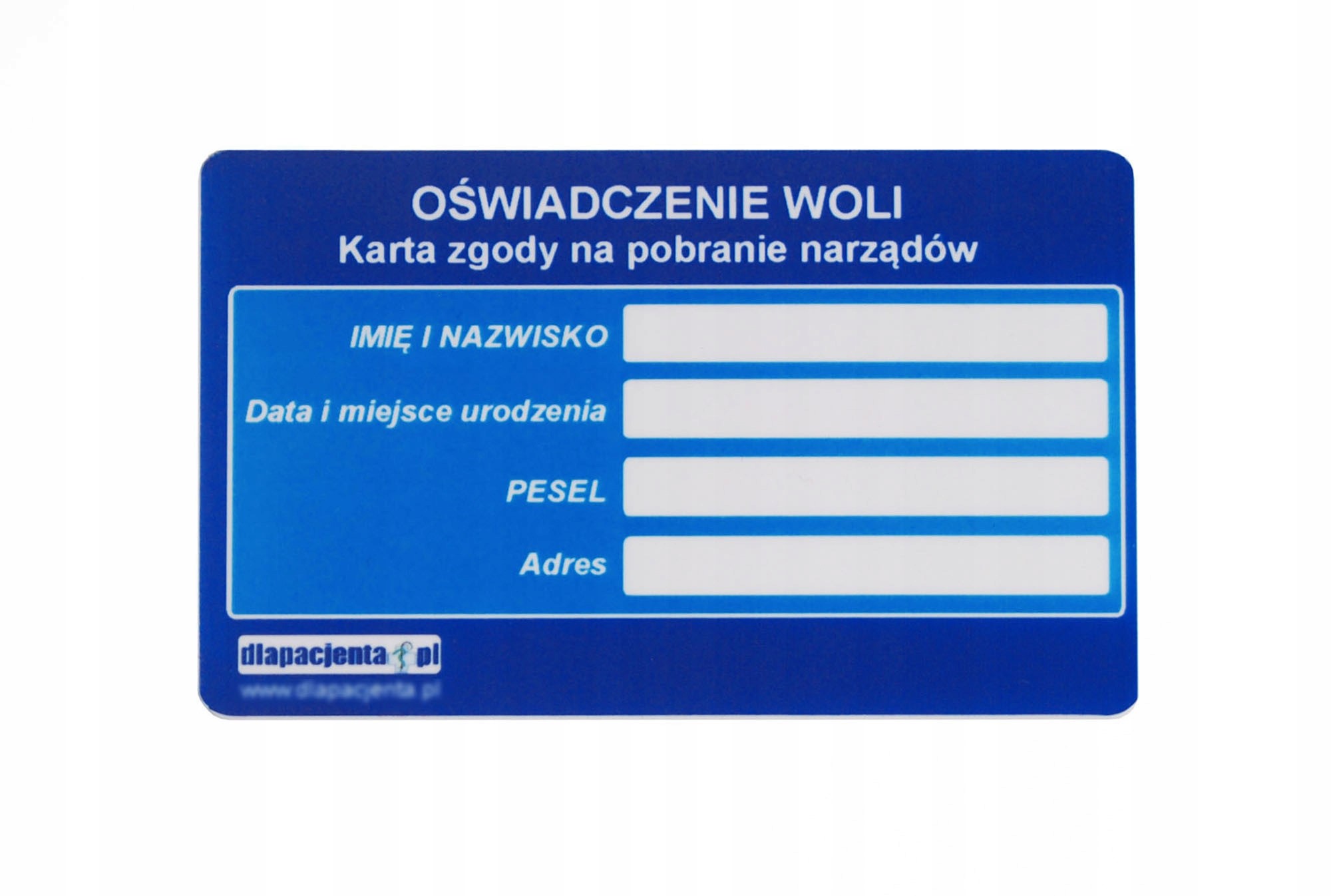 oswiadczenie o zgubieniu karty na pieluchy