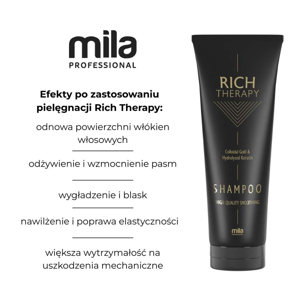 mila pro hair cosmetics repair profesjonalny szampon odbudowujący z keratyną