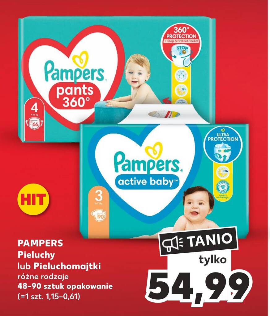 pudlo pieluch pampers w kaufland